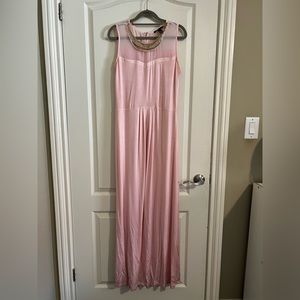 Long Sleeveless Pink Dress (Mango)